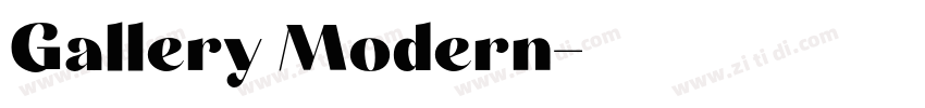 Gallery Modern字体转换